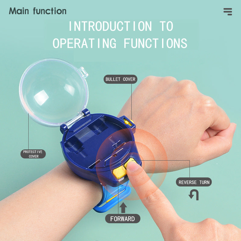 RC Car Watch Toy for Kids – Mini Wearable Remote Control Electric Racing Car, Metal Alloy Stunt Vehicle, Cool Birthday Christmas Halloween Gift for Boys Girls Ages 6+