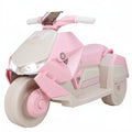 6V Battery Powered Kids Ride On Motorcycle Toy for Boys Girls Ages 3-6 with LED Lights Interstellar Music Realistic Engine Sounds All-Terrain Tires USB MP3 Support Pink Blue Green Birthday Gift