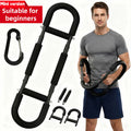 Adjustable Spring Exercise Bar 3-Speed Resistance Arm Trainer for Forearm Triceps Chest Strength, Detachable Portable Home Gym Fitness Equipment, Upper Body Muscle Builder - Black Mini, Red 3-Tube, Blue Reinforced