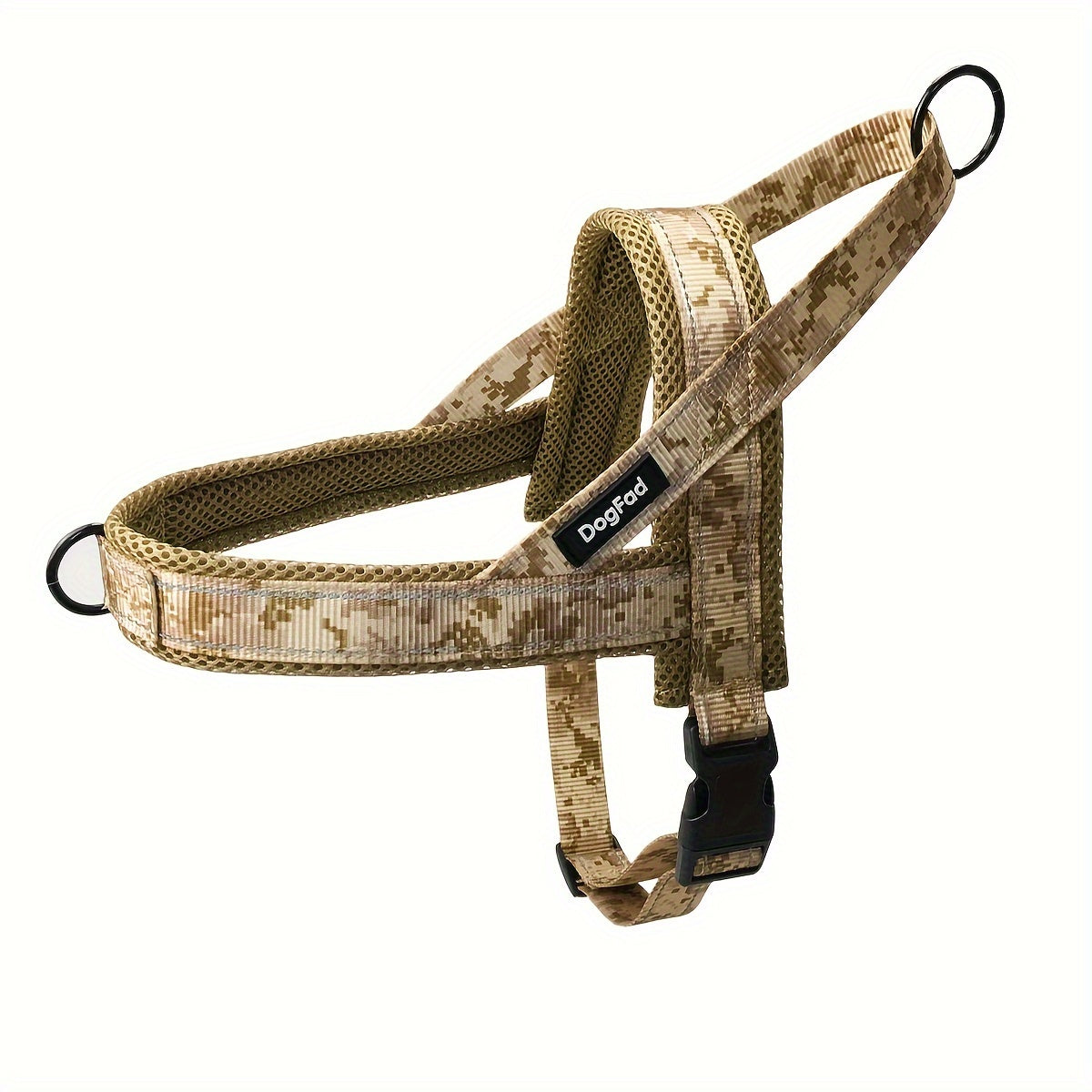 Reflective No-Pull Dog Harness - Adjustable Escape-Proof Vest for Small to Large Dogs, Front & Back Leash Clips, Padded Chest Plate, Easy Step-In Walking Harness