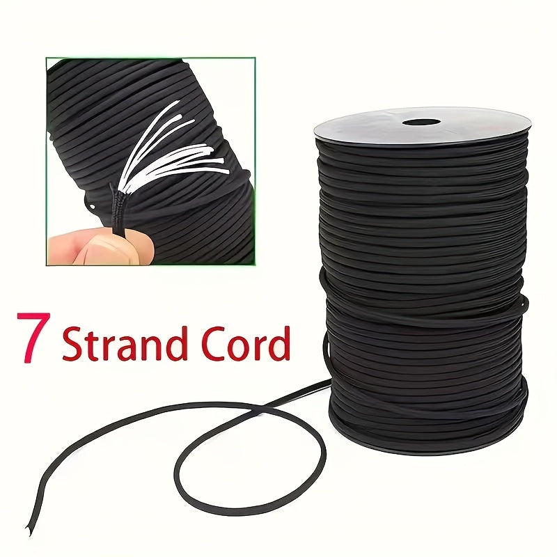 7-Core Paracord Tent Rope Multi-Purpose Outdoor Rope – Nylon Camping Rope for Tent Tie-Down Hanging Bracelet Keychain Backpack, 30M 50M 100M Vivid Colors Sturdy Structure