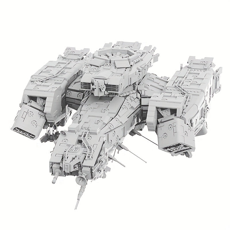 9233 Pcs Warship Spaceship Building Blocks Model Kit for Adults – Massive 75cm Large Scale Construction Set, 500+ Page PDF Instructions, Expert STEM Challenge Building Toy, Ultimate Collector Gift