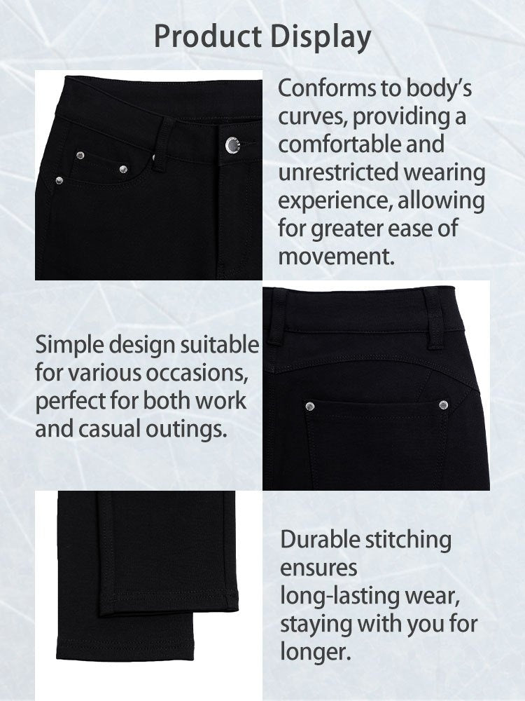 Women's High Waist Stretch Skinny Jeans Metal Button Detail Street Style Slim Fit Denim Pants 10 Colors S-XXL