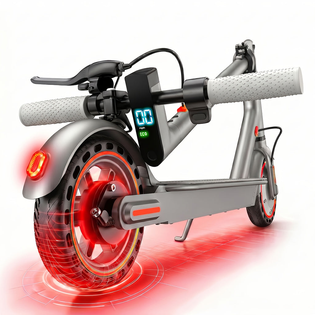 350W Foldable Electric Scooter for Adults - 19 MPH Top Speed, 7.8Ah Battery 12-Mile Range, 8.5" Solid Tires, Smart LED Display, Dual Brake | Lightweight Commuter E-Scooter Birthday Gift