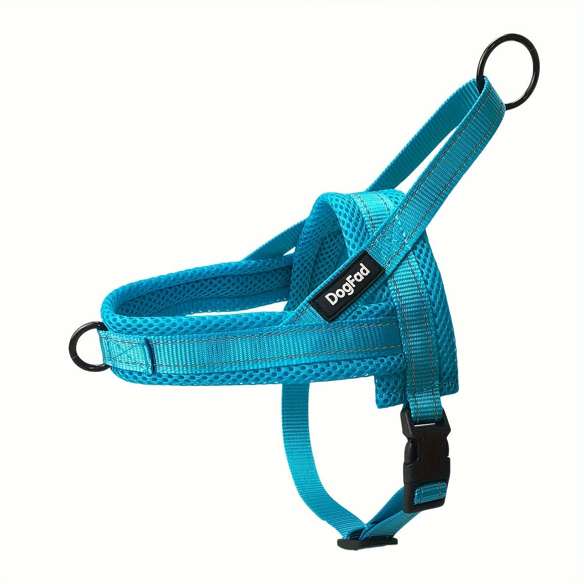Reflective No-Pull Dog Harness - Adjustable Escape-Proof Vest for Small to Large Dogs, Front & Back Leash Clips, Padded Chest Plate, Easy Step-In Walking Harness