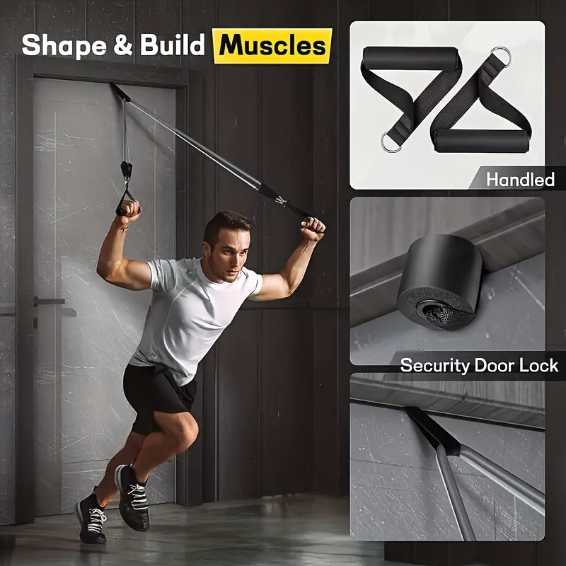 Resistance Bands Set 5pcs 250LBS – Heavy Duty Break-Resistant Exercise Bands for Men & Women, Home Gym Workout Expanders for Muscle Training, Yoga, Pilates, Stretching