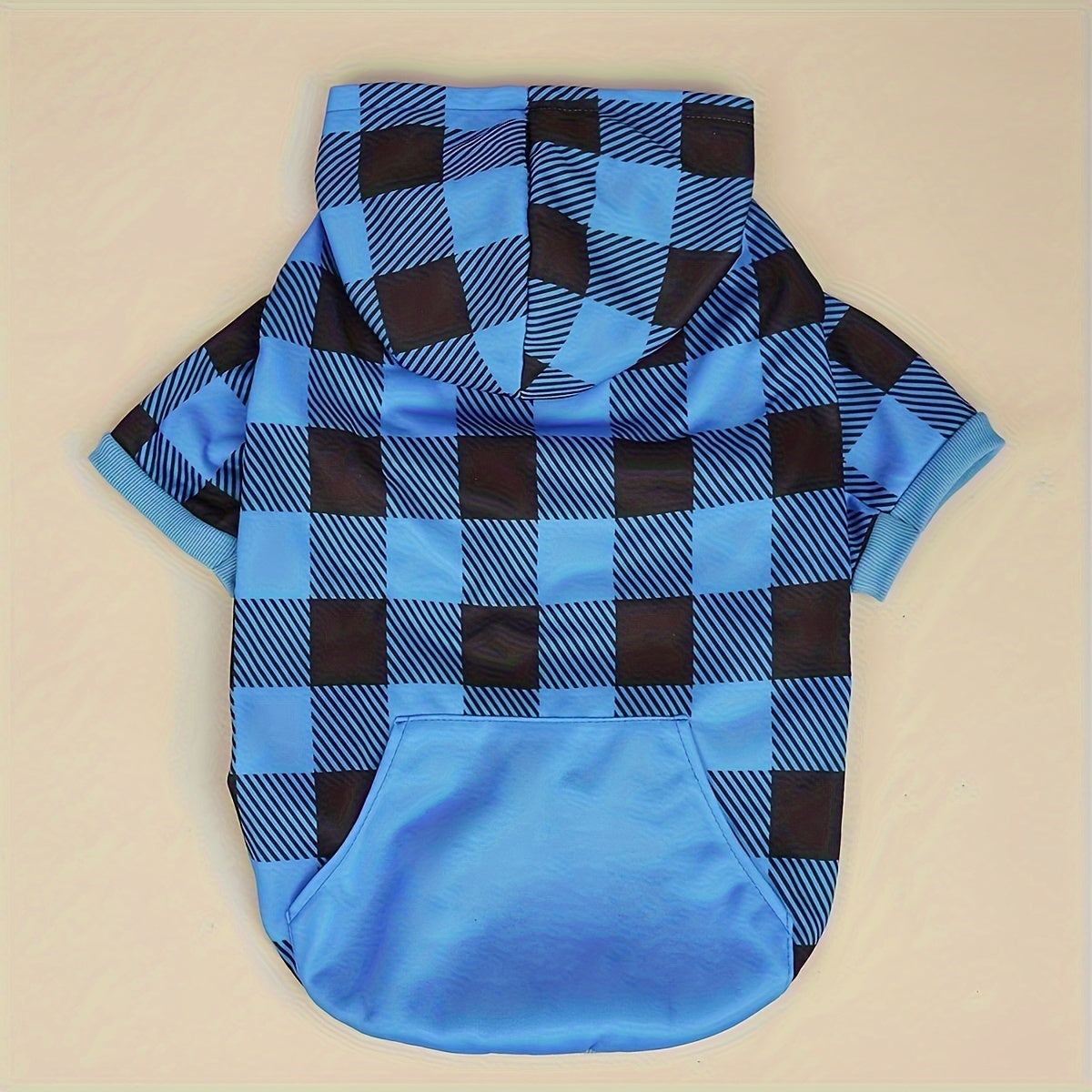 Dog Hoodie Plaid Sweatshirt for Pets – Cozy Hooded Pullover for Small & Large Dogs and Cats, XS to 5XL Sizes, Soft Warm Pet Sweater for Fall & Winter, Cute Matching Outfit Gift for Pet Lovers