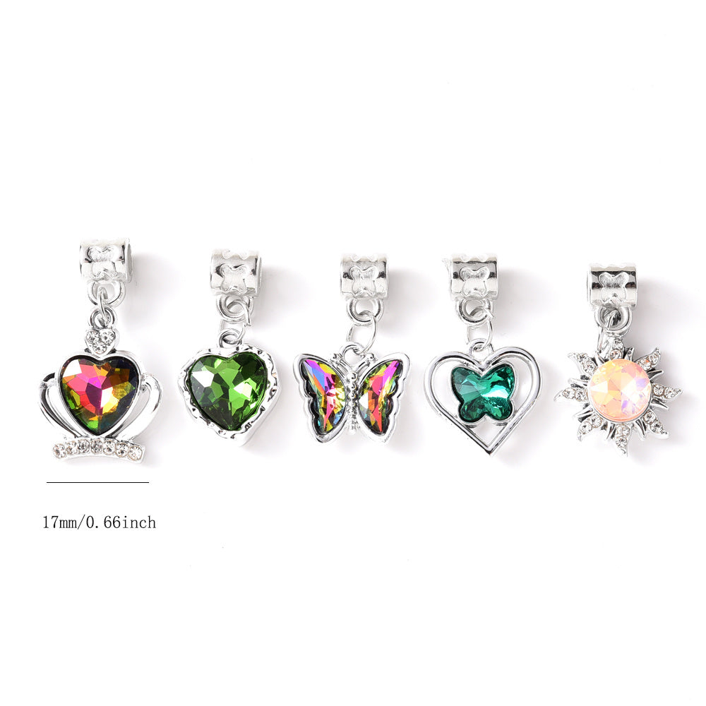 30Pcs DIY Jewelry Making Charms Pendants Bulk Zinc Alloy Vintage Colorful Mixed Assorted for Necklaces Bracelets Crafting Supplies