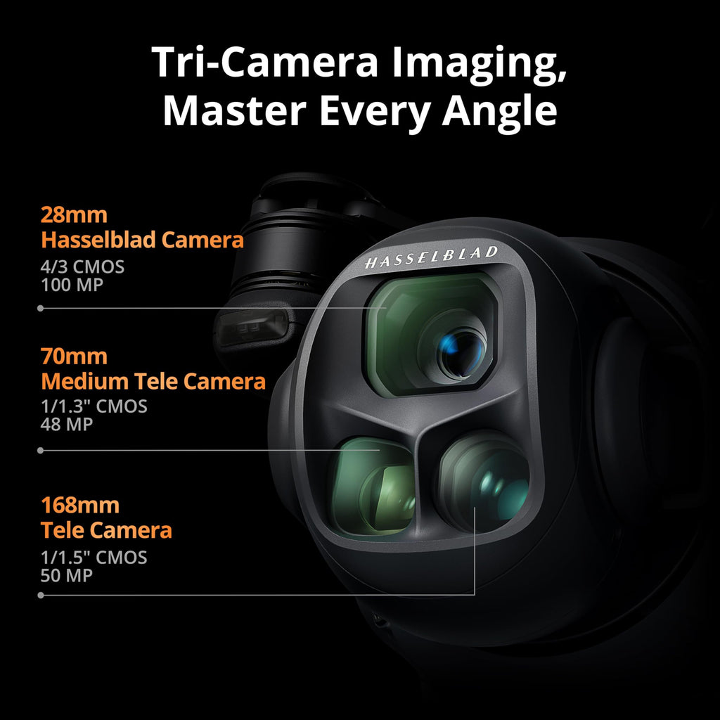 DJI Mavic 4 Pro Creator Combo with RC Pro 2 – 100MP Hasselblad Tri-Camera Drone, 6K/60fps HDR, 360° Infinity Gimbal, 51-Min Flight, 30km O4+ Transmission, 3 Batteries & Charging Hub