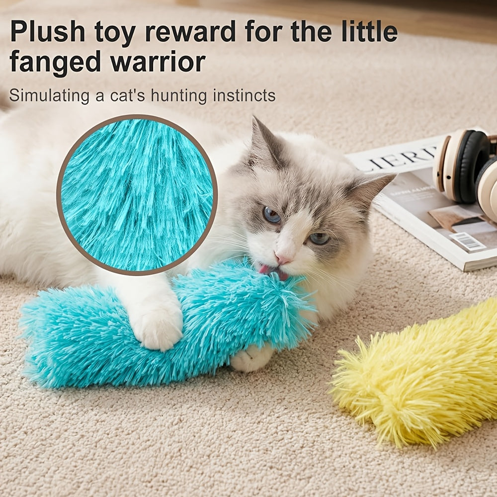 Interactive Cat Toys 5pcs Soft Crinkle Pillow Toy Set – Catnip-Style Stimulation, Crinkle Sound for Indoor Cats & Kittens – Plush Bite Kick Chew Toys for Cat Enrichment & Play