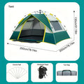 Automatic Instant Pop-Up Camping Tent 1-3 or 3-4 Person – Full Season Windproof Lightweight Tent with Double Doors & Mesh Windows for Camping Hiking Hunting Travel & Outdoor Shelter