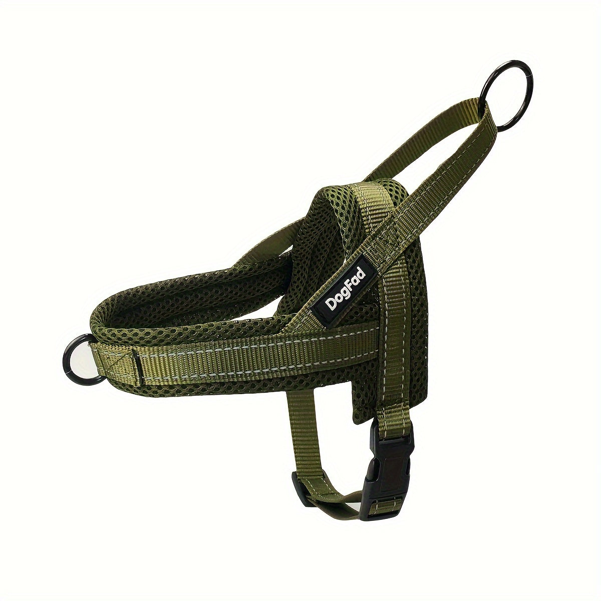 Reflective No-Pull Dog Harness - Adjustable Escape-Proof Vest for Small to Large Dogs, Front & Back Leash Clips, Padded Chest Plate, Easy Step-In Walking Harness