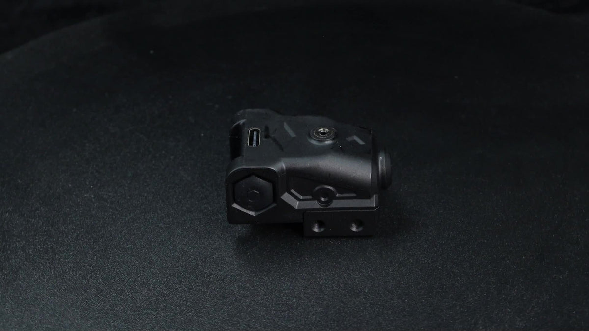 Compact Pistol Laser Sight Green Red Purple Type-C Rechargeable Ultra Compact Handgun Laser with 20mm Picatinny Rail Ambidextrous Switch for Most Pistols and Rifles