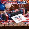 A4 Thermal Laminator Machine 9 Inch Wide - 4 in 1 Hot & Cold Laminating with 10 Pouches Included, Fast Warm-Up, Bubble-Free for Office, School, Home & Business Use