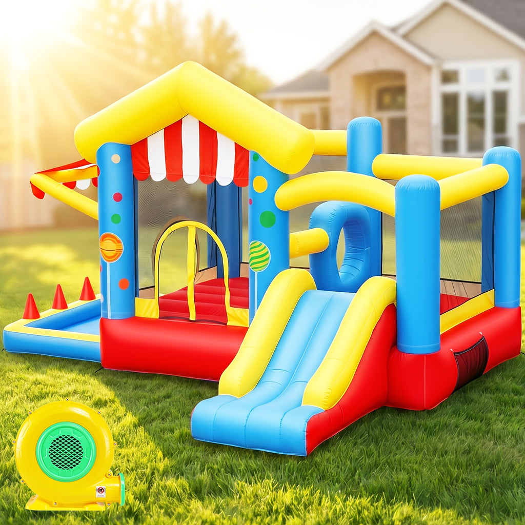 Multifunctional Inflatable Pool with Trampoline – Large Family Water Play Center for Multiple People, Indoor & Outdoor Use, Perfect for Home Backyard Parties, Kids & Adults Birthday Fun