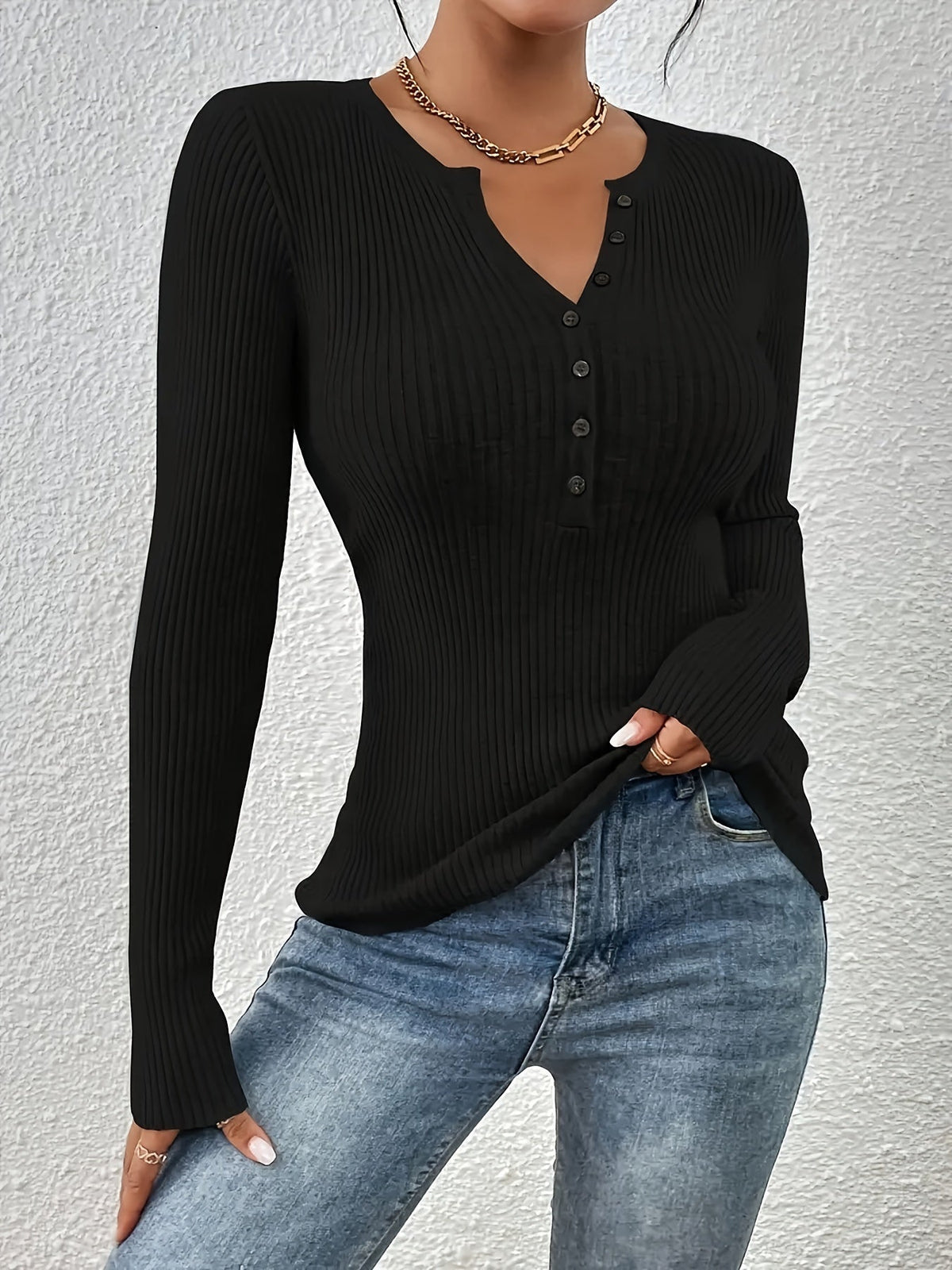 Women's Front Button Ribbed Cardigan Sweater - Elegant Long Sleeve Fitted Knit Coat for Autumn Winter | Multiple Colors XS-XL