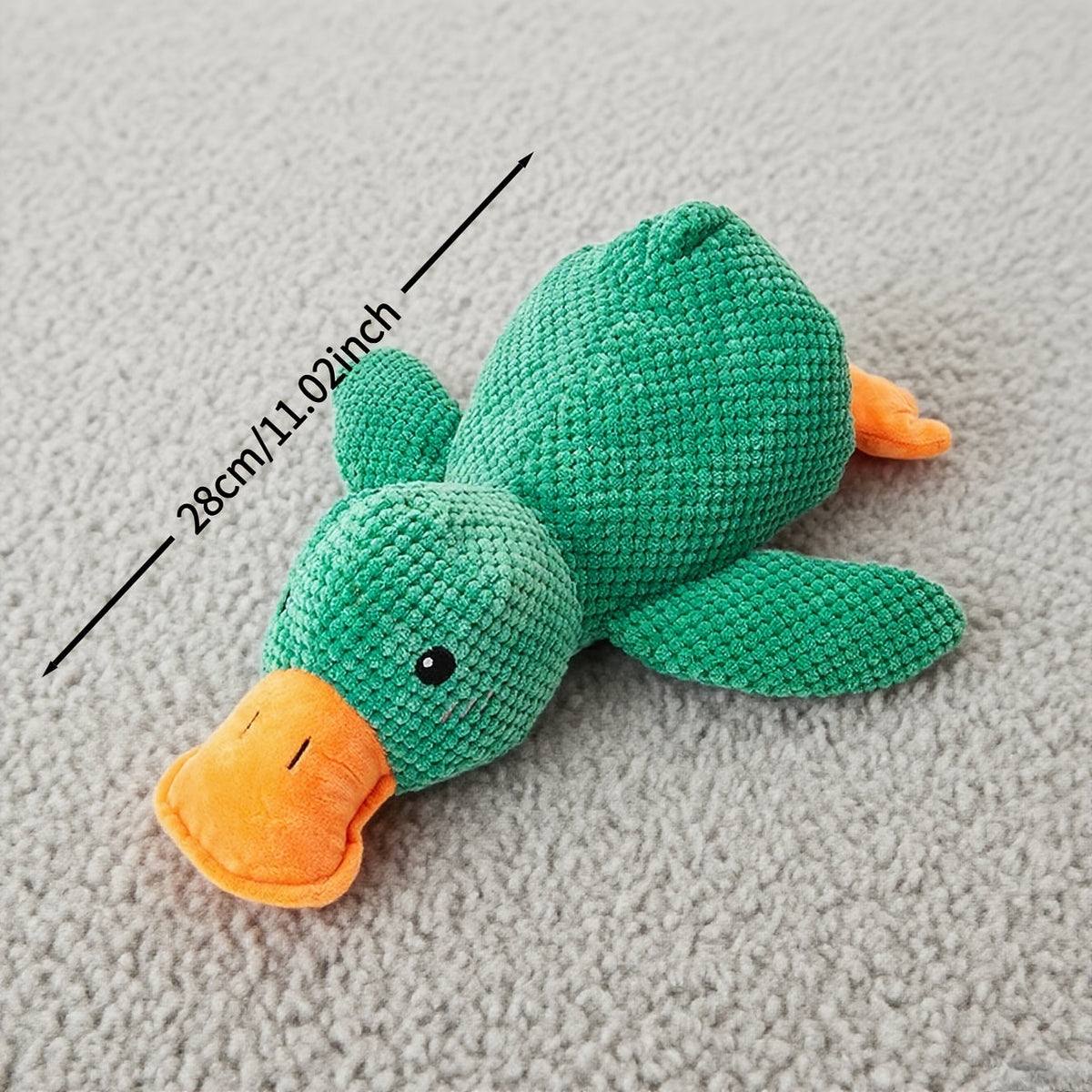Squeaky Duck Plush Dog & Cat Toy - Interactive Chew Toy with Squeaking Sound, Double-Layer Thick Fabric, Durable Bite Toy for Small Medium Large Pets, Fun Holiday Gift