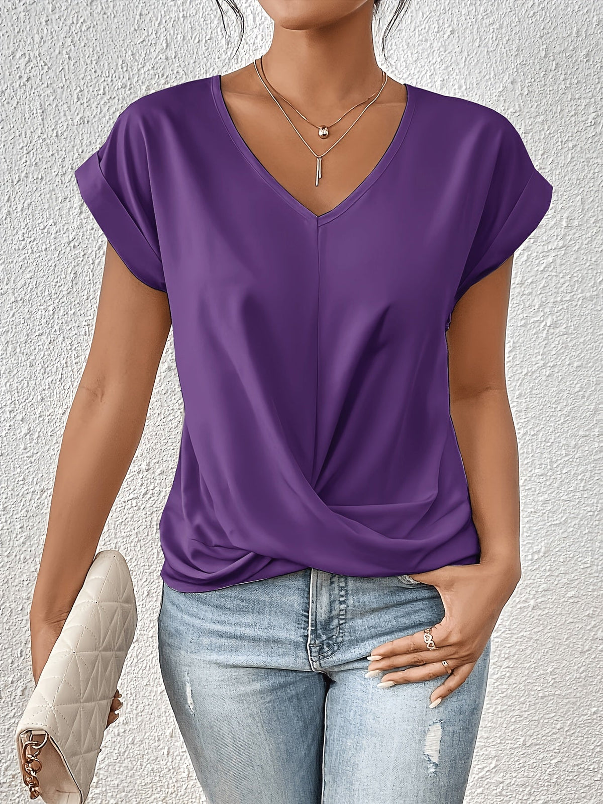 Women's Short Sleeve T-Shirt – Solid Color Casual Basic Top in 12 Colors, Soft Comfortable Everyday Tee for Spring & Summer
