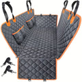 Dog Car Seat Cover Pet Hammock 600D – Waterproof Scratch-Proof Rear Seat Protector with 4 Side Pockets & Non-Slip Backing, Fits Cars, Trucks & SUVs, Universal Fit for All Dog Breeds