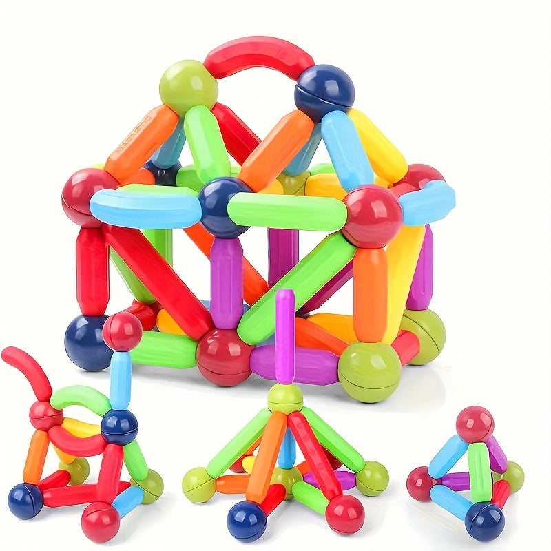 Kids Magnetic Building Blocks – STEM Educational Toy Ages 3+, Random Colors, 25pc or 36pc, Creativity & Fine Motor Skills, Gift for Halloween Christmas Back-to-School