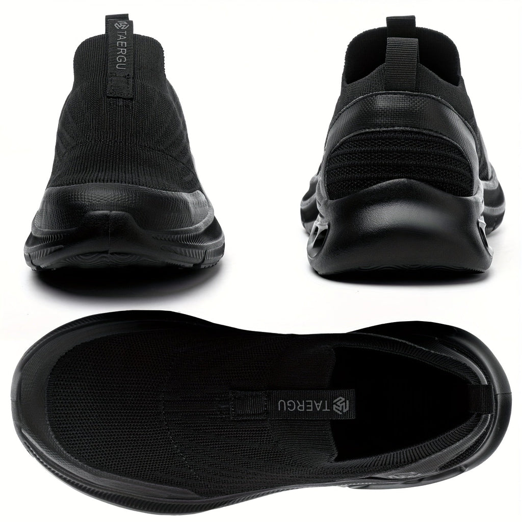 Steel Toe Work Shoes for Men Slip-On Lightweight Safety Sneakers Puncture-Resistant Non-Slip Loafers Black Grey Blue Sizes US 5.5-14