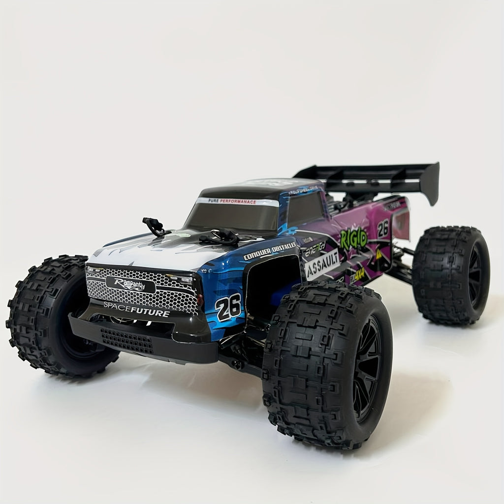 ZHUOYOU 1:12 Scale 4WD Brushless RC Car 60KM/H High Speed All-Terrain Off-Road Truck with Alloy Chassis, LED Lights, 2.4GHz & Dual Batteries – Fast RC Truck for Adults & Kids