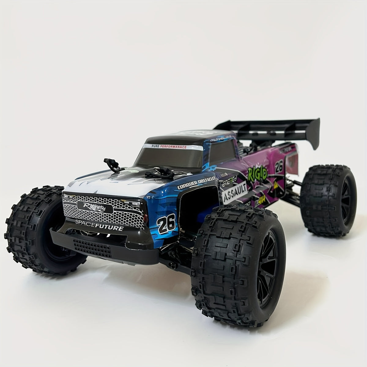ZHUOYOU 1:12 Scale 4WD Brushless RC Car 60KM/H High Speed All-Terrain Off-Road Truck with Alloy Chassis, LED Lights, 2.4GHz & Dual Batteries – Fast RC Truck for Adults & Kids
