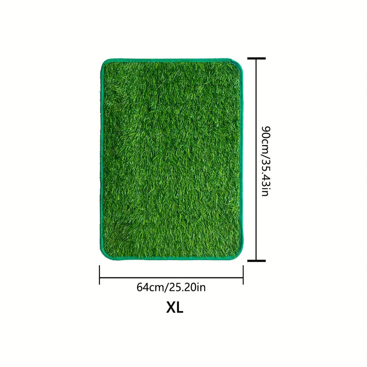 Dog Potty Training Grass Pad – Simulated Artificial Turf Dog Toilet Mat for Indoor & Outdoor Use, Non-Slip Easy-Clean Pet Lawn Poop Tray for Small Medium Large Dogs, Apartment Balcony Backyard
