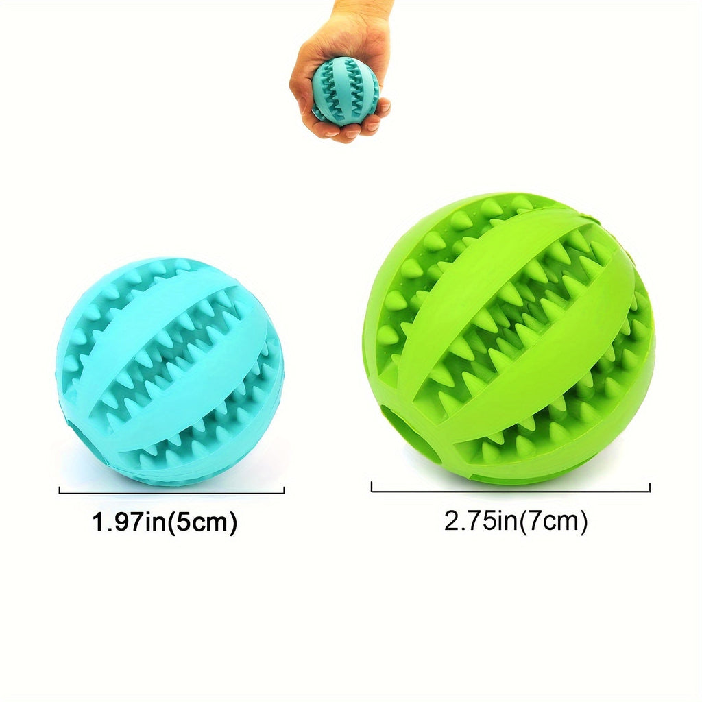 Treat Leaking Ball for Dogs & Cats – Interactive Slow Feeder Puzzle Toy for Mental Enrichment, Molar Teeth Cleaning & Bite Training, Educational Food Dispensing Ball, 2 Sizes, Random Colors