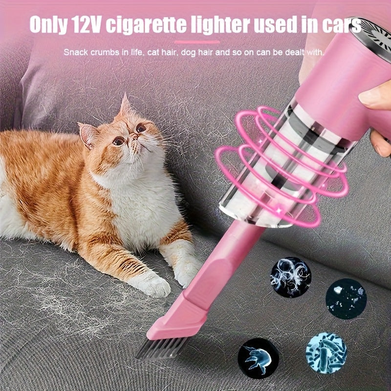 Cordless Car Vacuum Cleaner 7KPa Strong Suction 80dB Quiet Operation 3 Nozzles Rechargeable Handheld Portable Auto Vacuum for Car Interior Home Pet Hair Women Gift Car Accessories