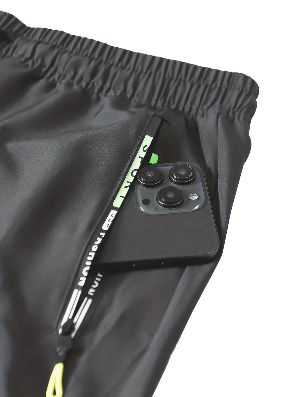 Women's Multi-Pocket Cargo Pants – Neon Green Zipper Accents, Drawstring Waist, Full-Length Outdoor Travel Trousers, 4 Colors, Sizes XS-XXL, Spring Fall Casual Streetwear