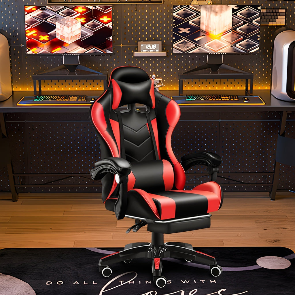 Ergonomic Gaming Chair Racing Style with Lumbar Support High Back Adjustable Office Chair for Adults Teens PC Computer Desk Chair Recliner