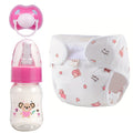 Reborn Doll Feeding Accessories Set with Diaper Bottle & Pacifier, Lifelike Baby Doll Care Toy Kit for Girls, Compatible with Reborn Dolls & Baby Dolls, Best Birthday Holiday Gift for Kids