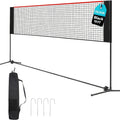 Portable Badminton Volleyball Net Set Adjustable Height & Tension Weather-Resistant with Carry Bag - Professional Grade for Backyard, Pool, Outdoor & Indoor Court Games