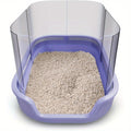 Cat Litter Box Splash Guard 4pcs – Litter Box Shield & Privacy Screen Splash Protector for Open Litter Boxes, Keeps Floor Clean, Easy Clip-On Installation