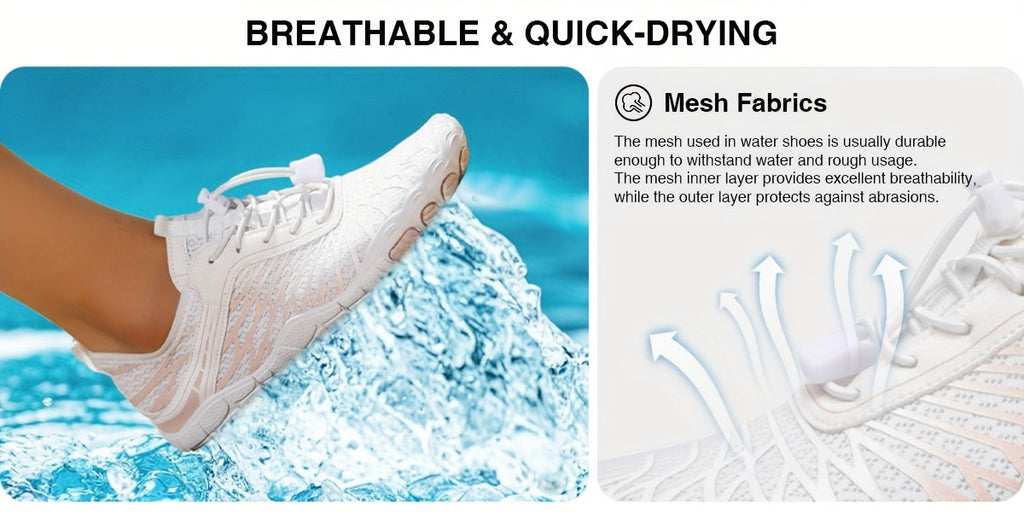 Barefoot Hiking Shoes for Women Wide Toe Box Non-Slip Trail Running Sneakers – Healthy Minimalist Footwear, Sizes US 6-11, White Black Pink