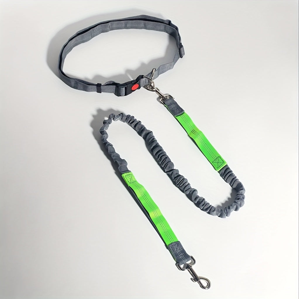 Bungee Dog Leash for Running – Hands-Free Stretch Running Rope for Outdoor Sports & Dog Walking, Multi-Functional Elastic Dog Lead with Shock Absorption, 5 Colors for Active Dog Owners