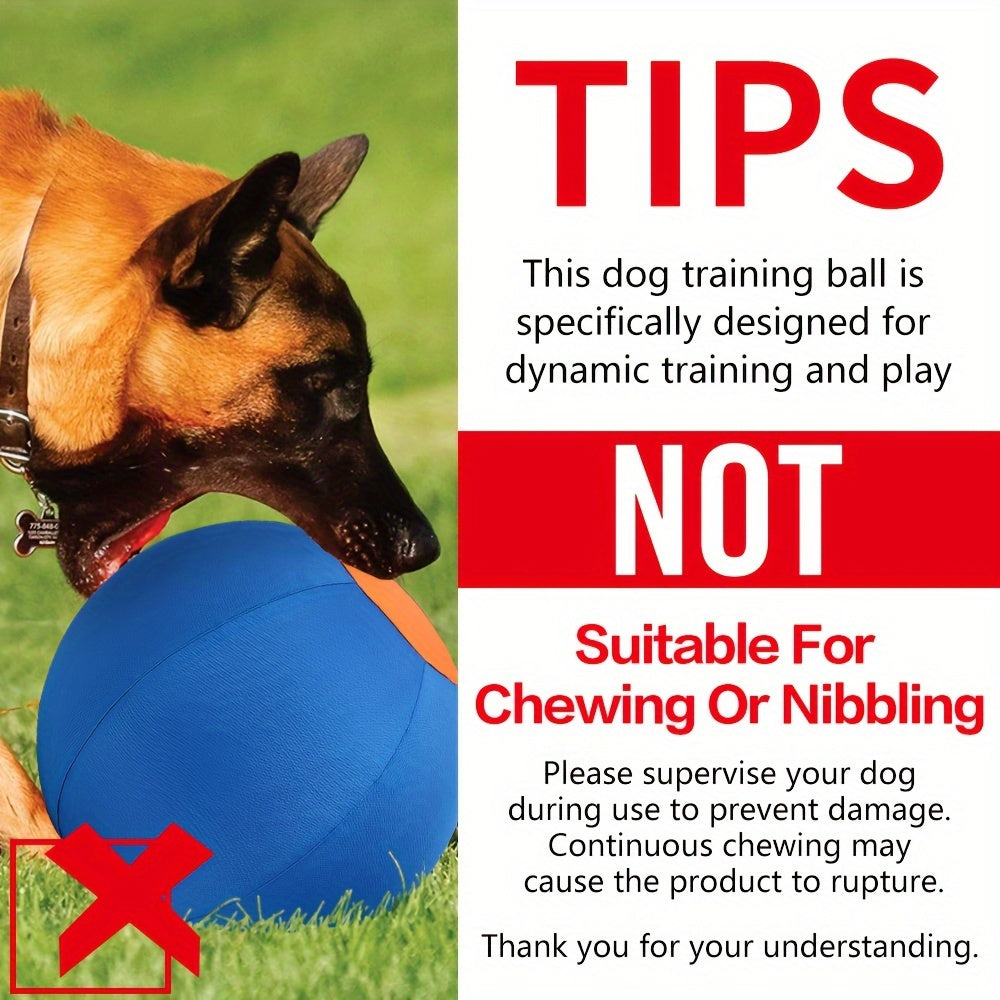 Large Inflatable Dog Ball Toy – Interactive Herding Training Ball for Dogs, Anti-Boredom Exercise Toy for Bulldogs, Golden Retrievers & Australian Shepherds, No Battery Required