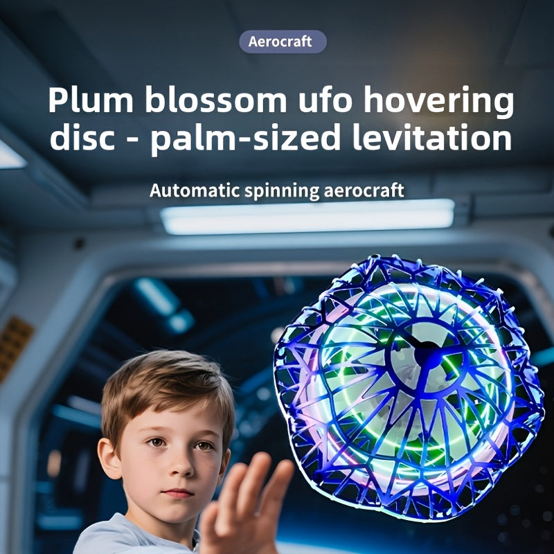 Smart Sensor UFO Hovering Flying Ball – Hexagonal Spinning Saucer Mini Drone with Autonomous Flight & Hand Sensor Control | Levitating Flying Robot Toy for Kids & Adults | Christmas & Party Gift