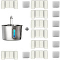 Cat Water Fountain 74oz Stainless Steel - Ultra Quiet USB Pump, Faucet Flow, 3-Stage Filter & Visual Water Level Window, Automatic Pet Water Fountain for Cats & Small Dogs Indoor