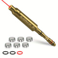 Laser Bore Sighter Multi-Caliber 22LR 223REM 243 9mm 308 30-06 7.62 177 6.5mm 7mm 25 27 Crossbow – Muzzle End Barrel Boresight Scope Zeroing Kit with 6 Batteries & 5 O-Rings 100 Yard Zero