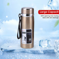 Insulated Water Bottle 33.81oz Large Capacity, 316 Stainless Steel Double-Wall Vacuum Flask with Leak-Proof Lid for Camping, Travel, Gym & Everyday Hydration