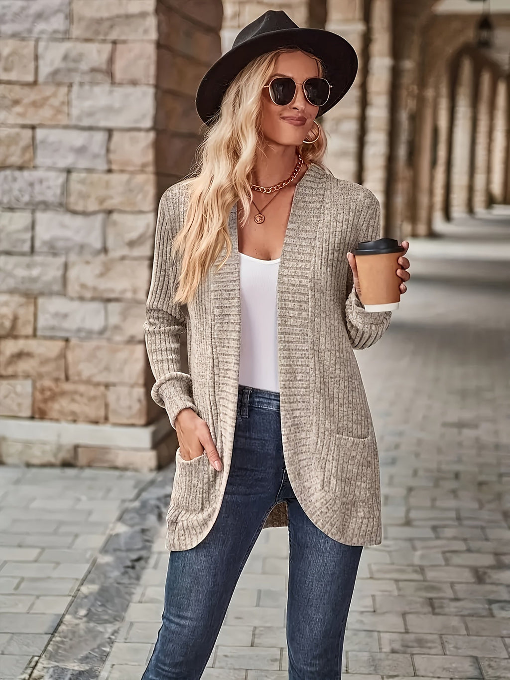Women's Loose Casual Long Sleeve Blouse Solid Color Pocket Splicing Relaxed Fit Top 10 Colors S-XXL Spring Fall Everyday Wear