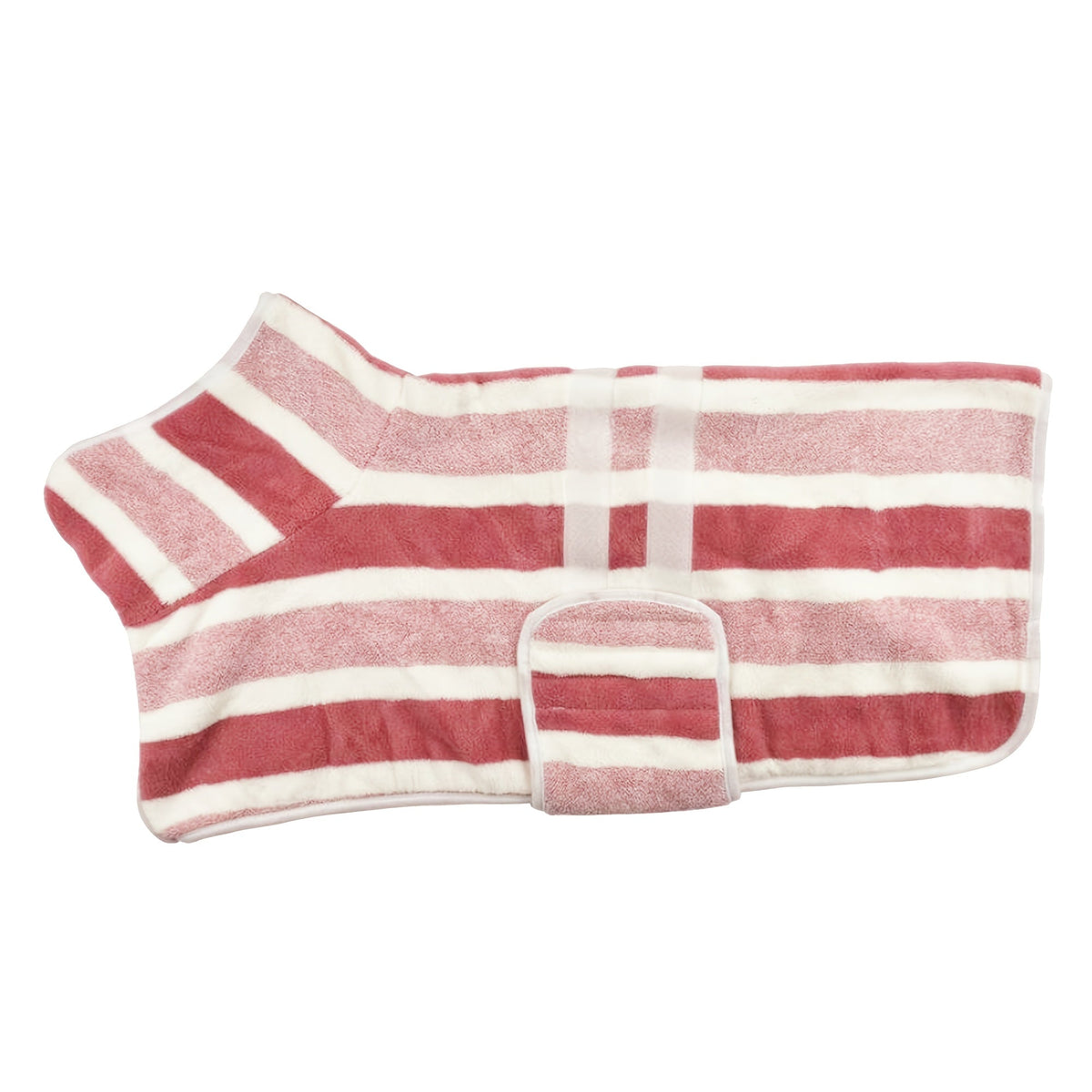 Quick-Dry Dog Bath Robe Towel Wrap for Small Medium Large Dogs Adjustable Snap Closure All-Season Post-Bath Drying Gown Machine Washable Pet Bathrobe