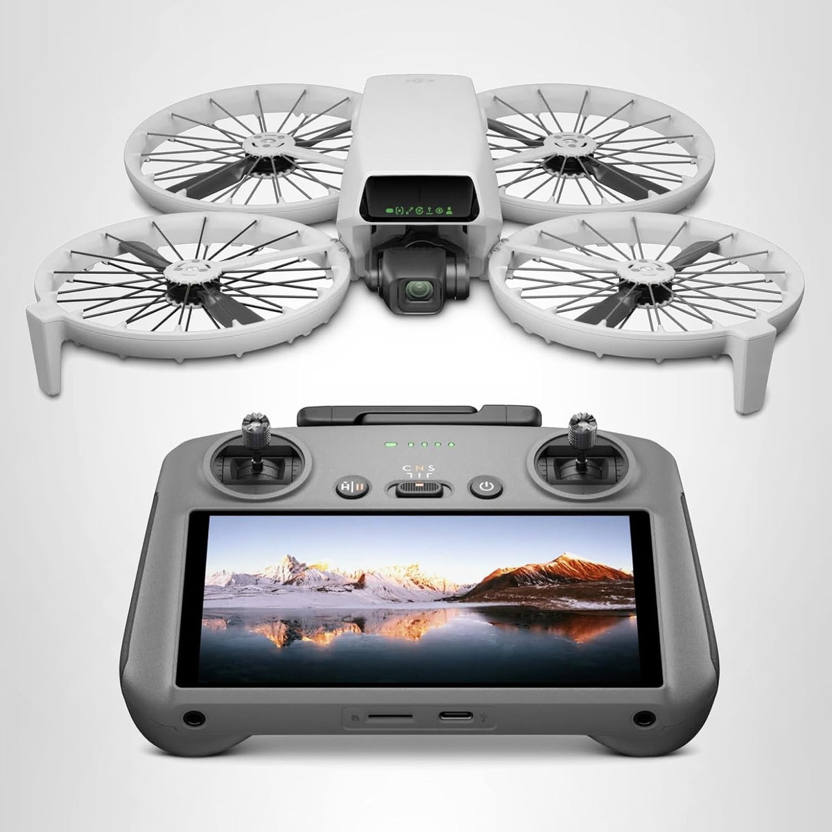 DJI Flip 4K Drone with RC 2 Screen Controller, 3-Axis Gimbal, 4K/60fps HDR Video, 48MP Camera, Under 249g FAA-Friendly, Carbon Fiber Propeller Guards, Subject Tracking, 31-Min Flight Time