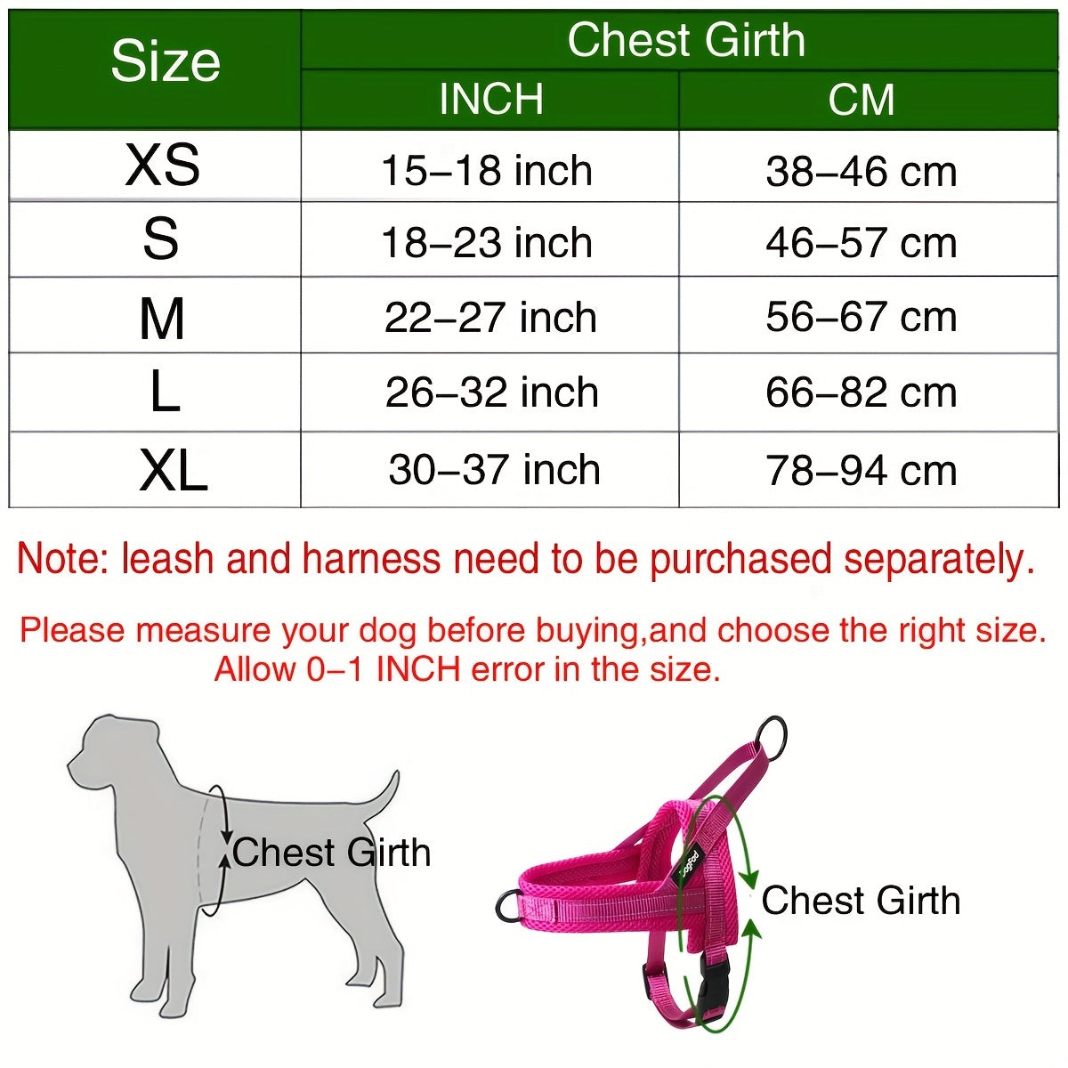 Reflective No-Pull Dog Harness - Adjustable Escape-Proof Vest for Small to Large Dogs, Front & Back Leash Clips, Padded Chest Plate, Easy Step-In Walking Harness