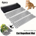 6-Pack Garden Cat Deterrent Spike Mats – Plastic Spiked Strips to Keep Cats & Dogs Out of Garden Beds, Protect Plants from Digging, Humane Outdoor Pet Repellent Mats for Yard Lawn Flower Beds