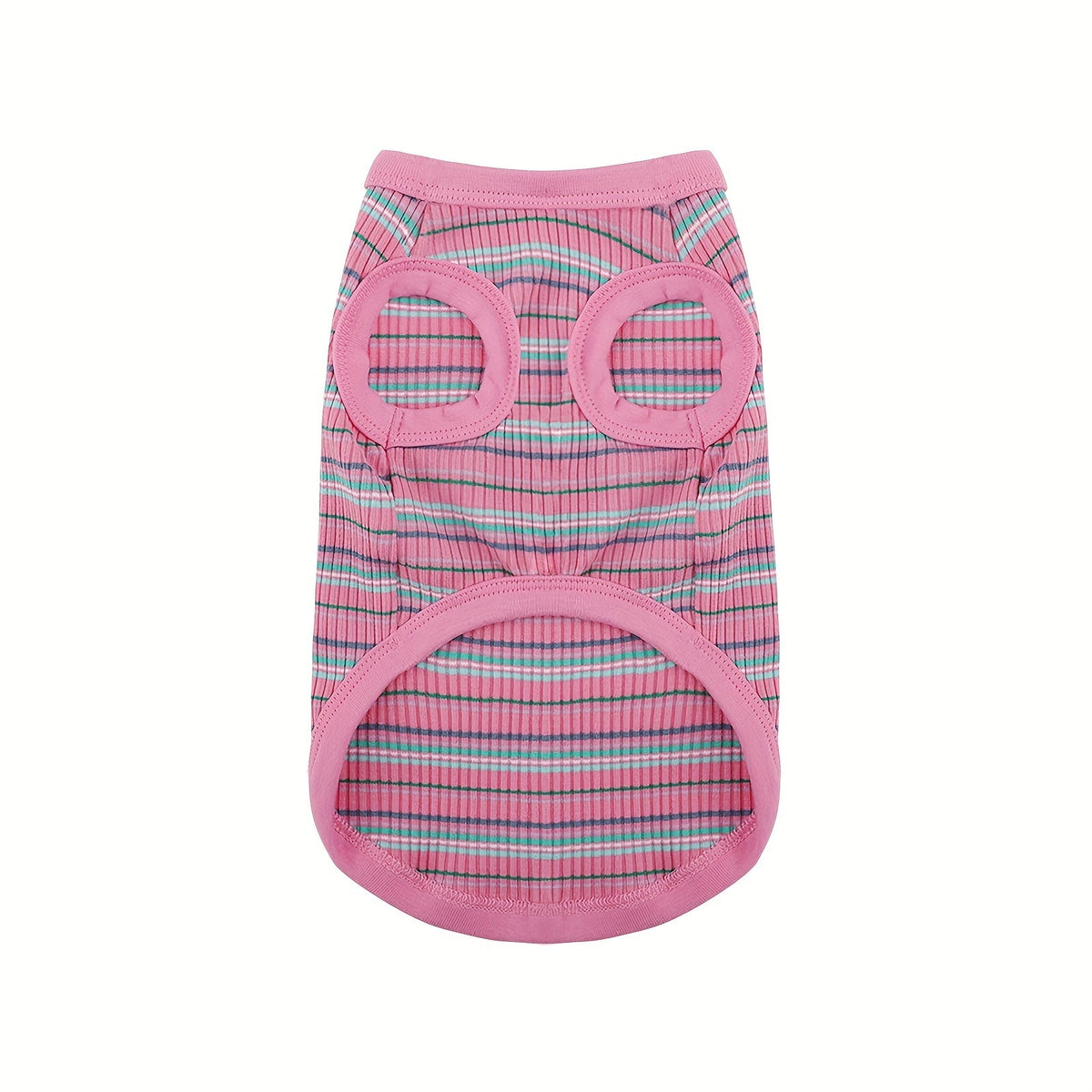 Soft Ribbed Striped Dog Tank Top Vest for Small Dogs - Lightweight Breathable Pullover Dog Shirt for XS to XXL Breeds, Cute Dog Clothes in 11 Colors for Chihuahua Yorkie Pomeranian Daily Wear