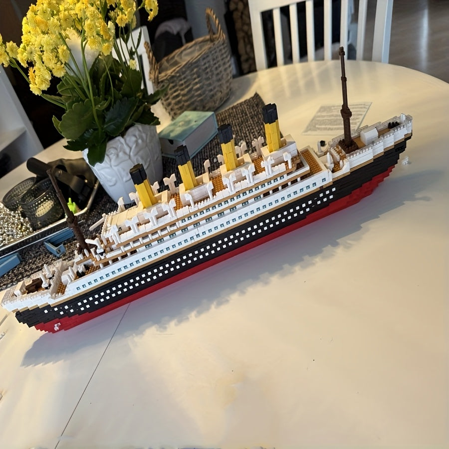 3159pcs Titanic Building Block Set - Collectible Ship Model Kit for Adults & Teens, Advanced Assembly Display Piece for Home & Office Decor, STEM Architecture Toy, Christmas Birthday Gift Ages 11+