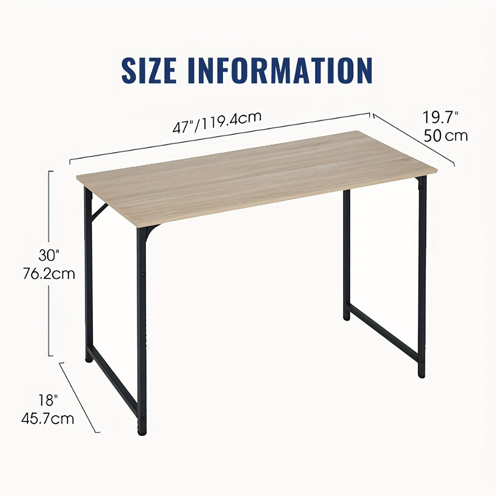 Computer Desk 32/39/47 Inch – Modern Writing & Gaming Desk with Sturdy Metal Frame, Home Office Study Workstation for PC, Laptop & Monitor Setup, 3 Size Options